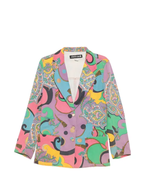 Roberto Cavalli Vintage 2000s paisley-print jacket