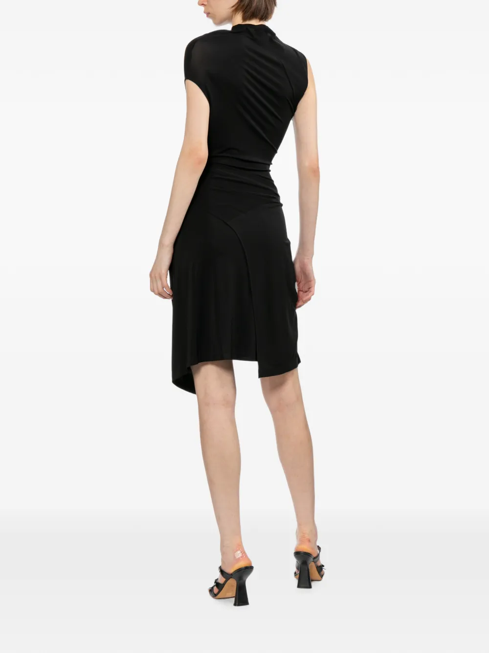 Helmut Lang Asymmetrische jurk Zwart