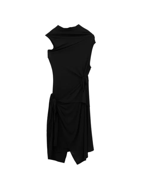 Helmut Lang draped asymmetric dress