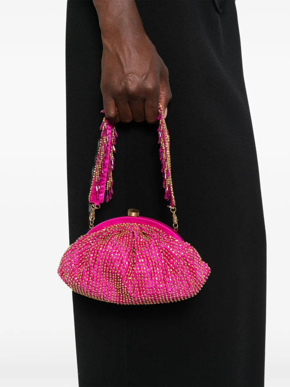 SLO_HAND_MADE Clutch met handvat Roze
