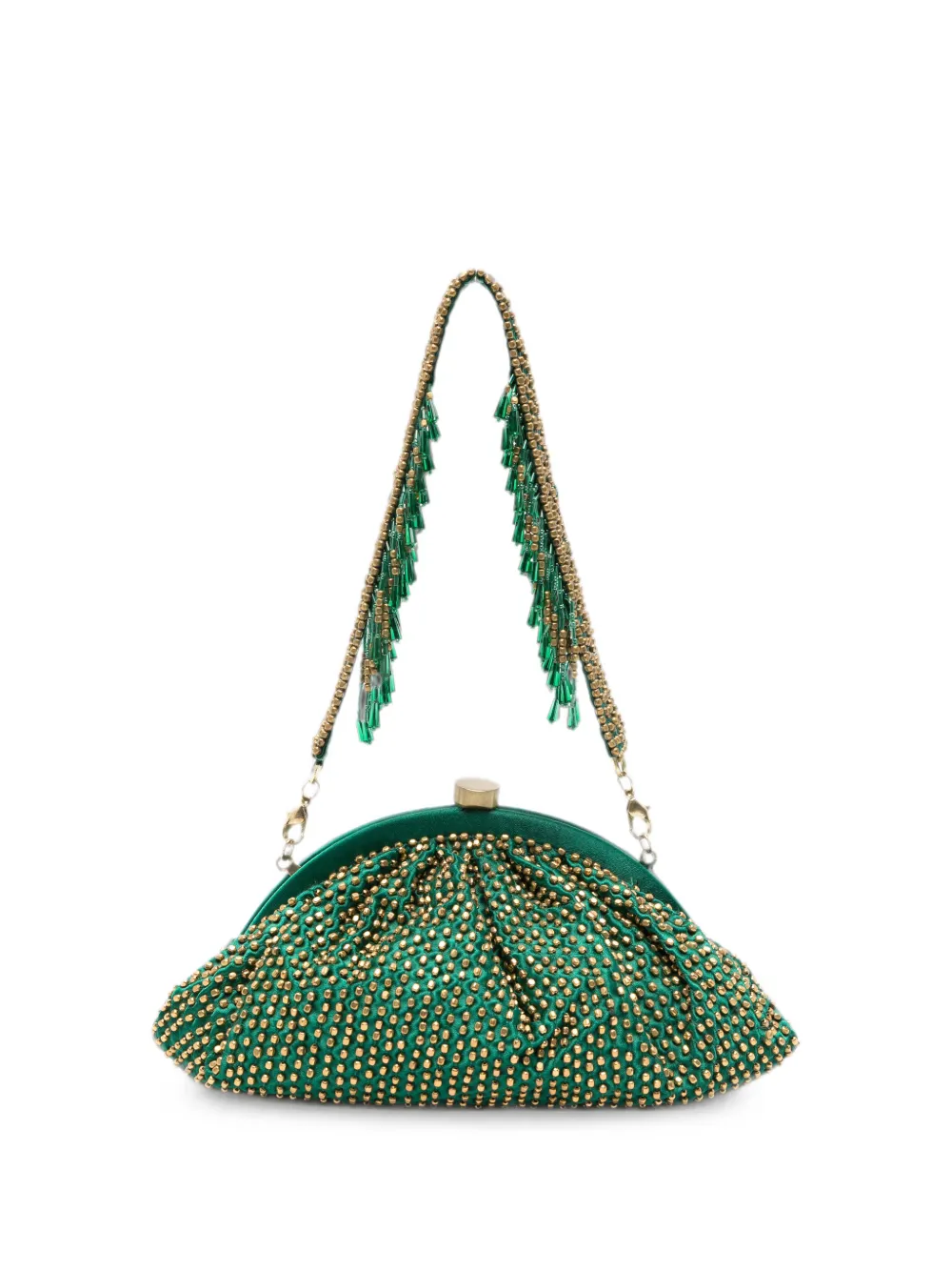 Slo_hand_made Green Clutch Bag