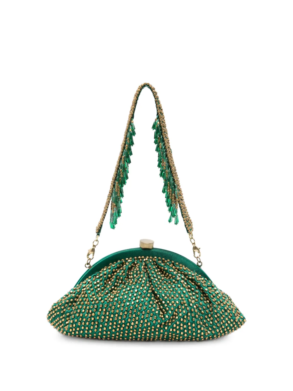 SLO_HAND_MADE green clutch bag - Verde