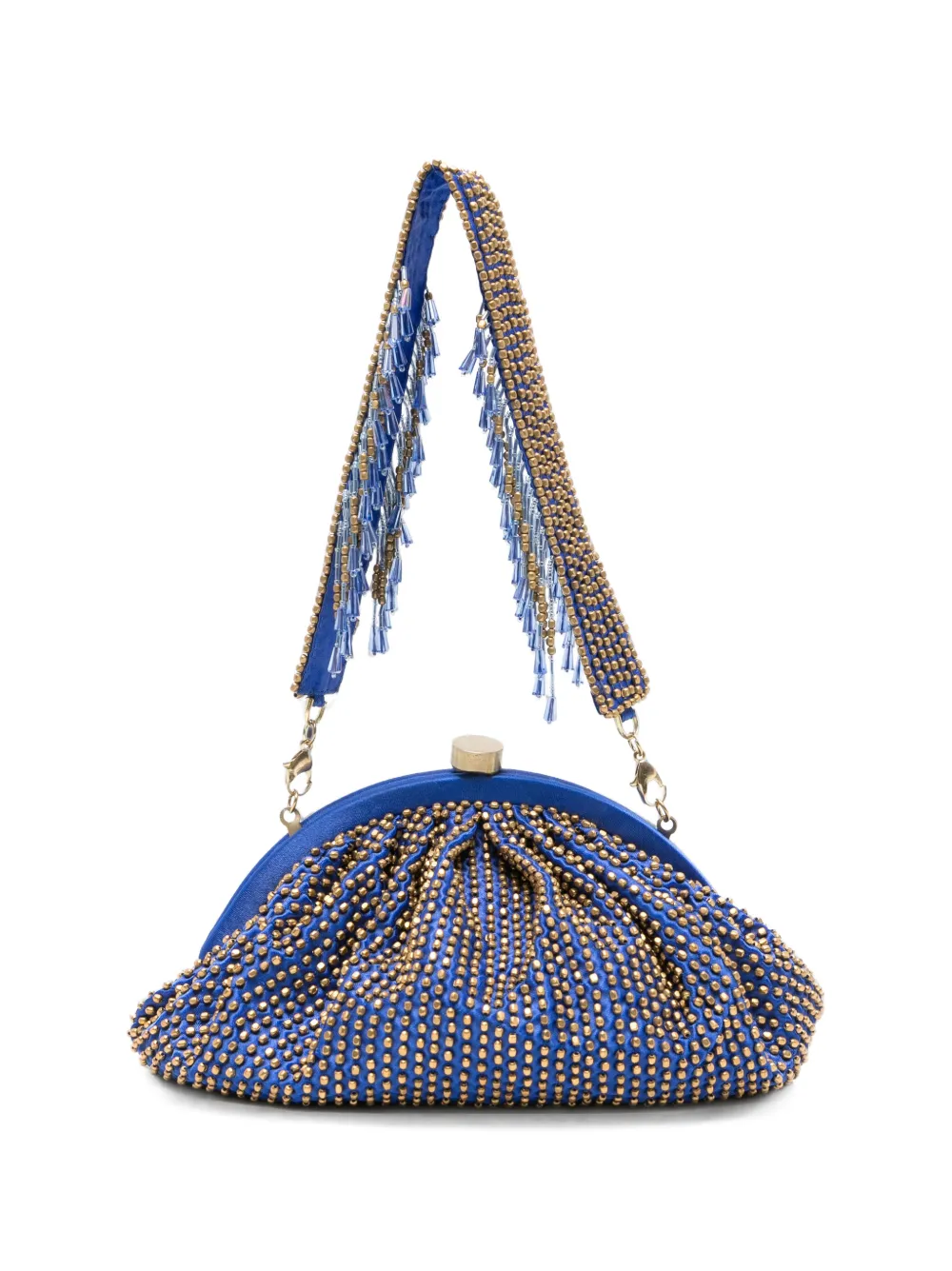SLO_HAND_MADE top-handle clutch bag - Blu