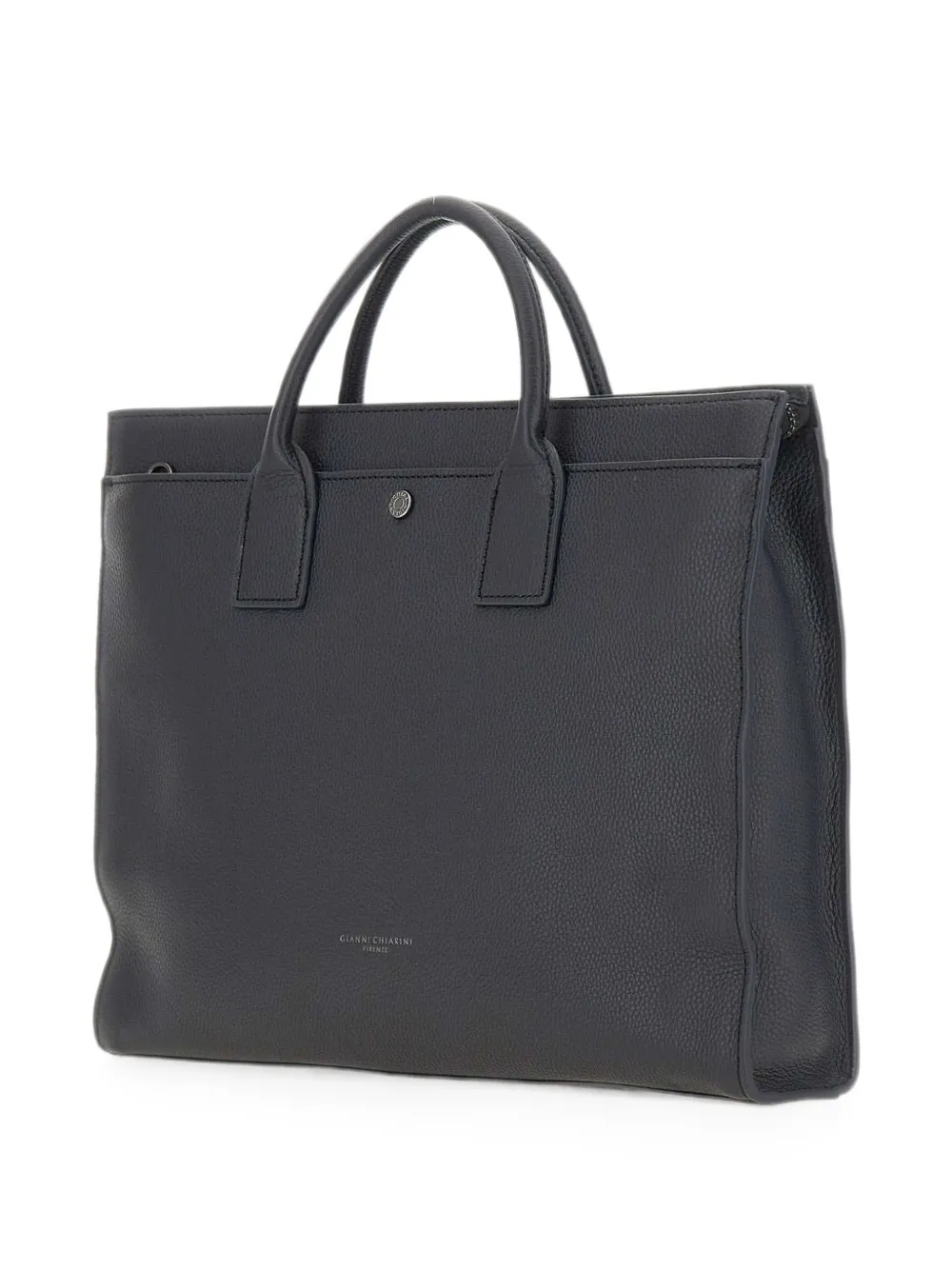 GIANNI CHIARINI Grote Florence leren shopper Blauw