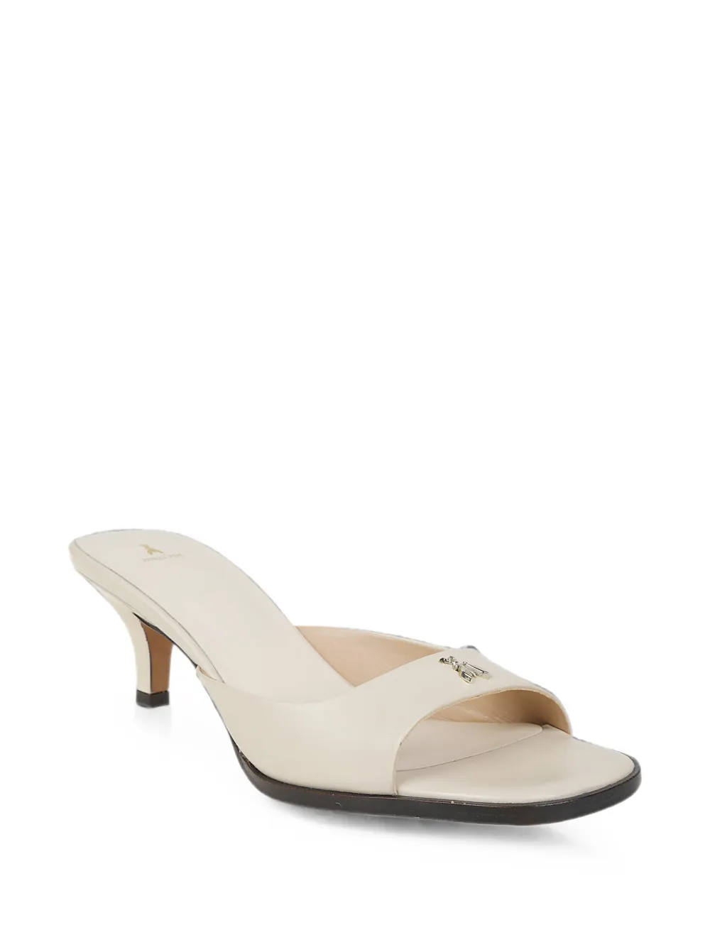 Patrizia Pepe logo-plaque sandals Beige