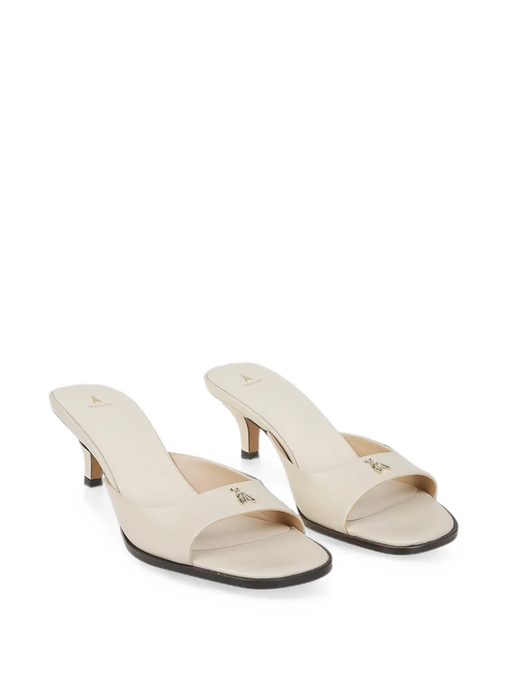 Patrizia Pepe logo-plaque sandals Beige