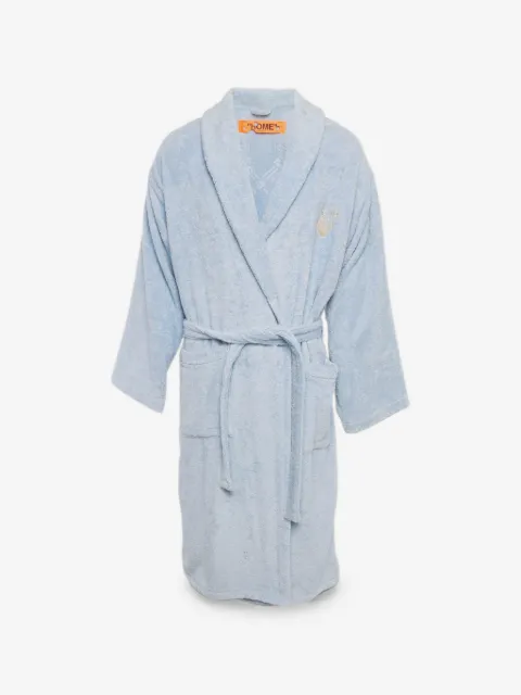Off-White Pre-Owned Arrow Leaves logo bathrobe