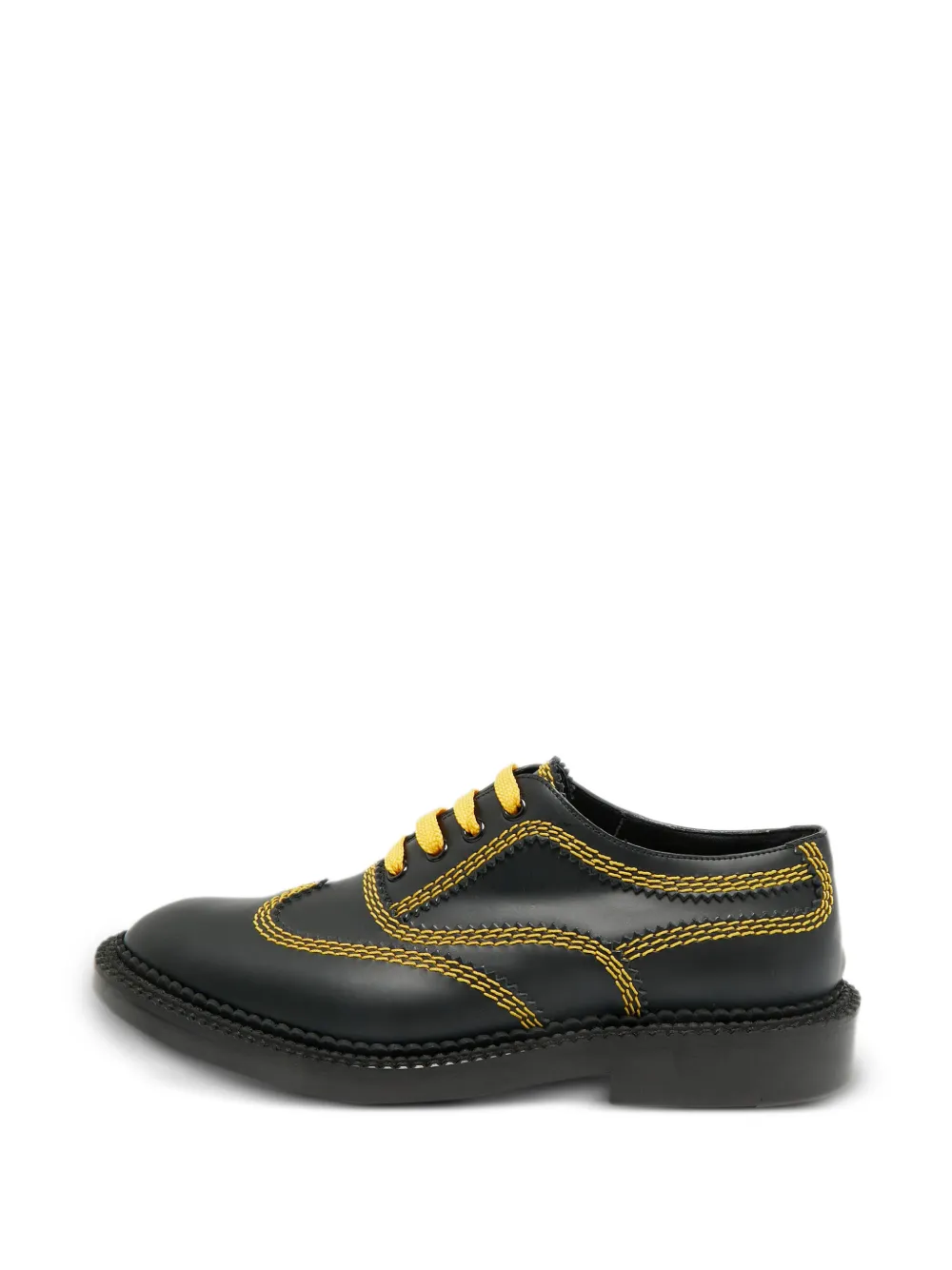Burberry Pre-Owned Bertram leather Oxford shoes - Schwarz