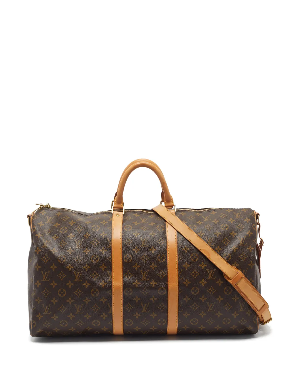 Louis Vuitton Pre-Owned 2005 55 Keepall Bandoulière Monogram-pattern duffel bag - Marrone