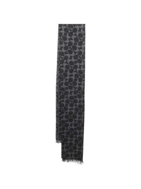 Coach Vintage fringed monogram scarf