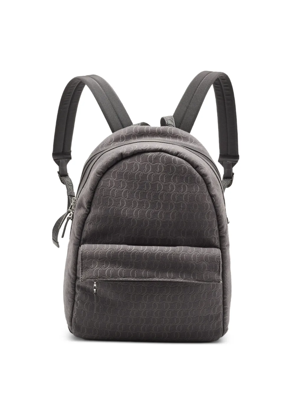Christian Louboutin Pre-Owned Zip N Flap monogram jacquard backpack - Grey