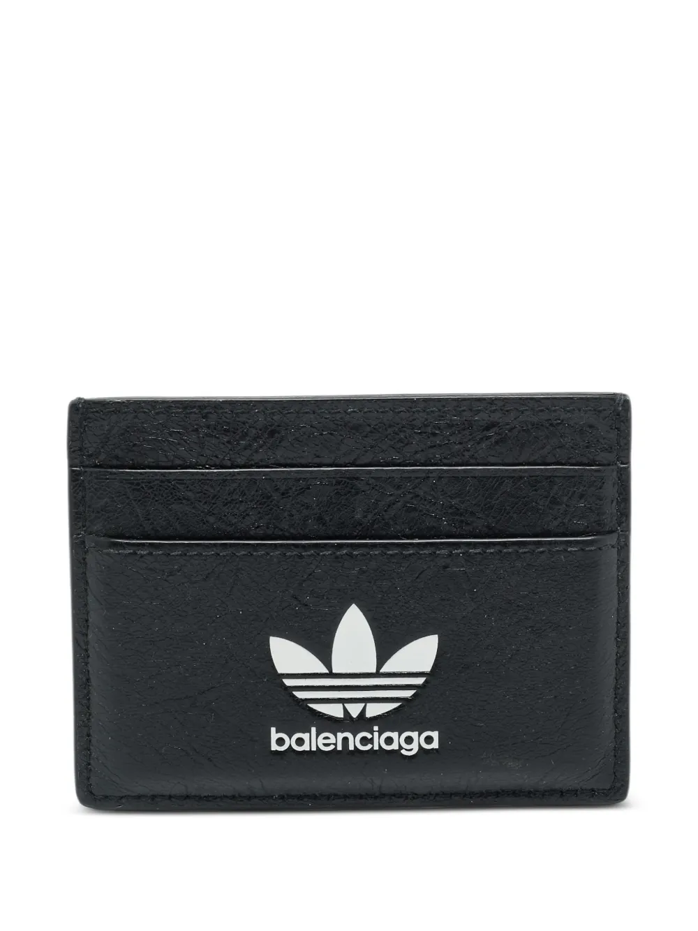 Balenciaga Pre-Owned xAdidas logo-print card holder - Nero
