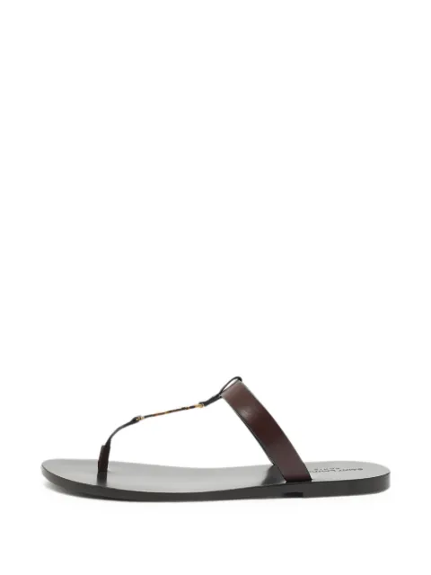 Saint Laurent Pre-Owned Cassandre thong sandals