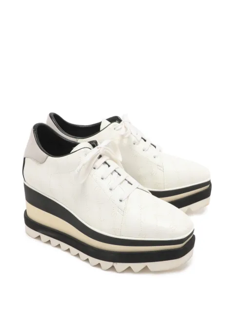Stella McCartney Pre-Owned Elyse logo-perforated derby shoes