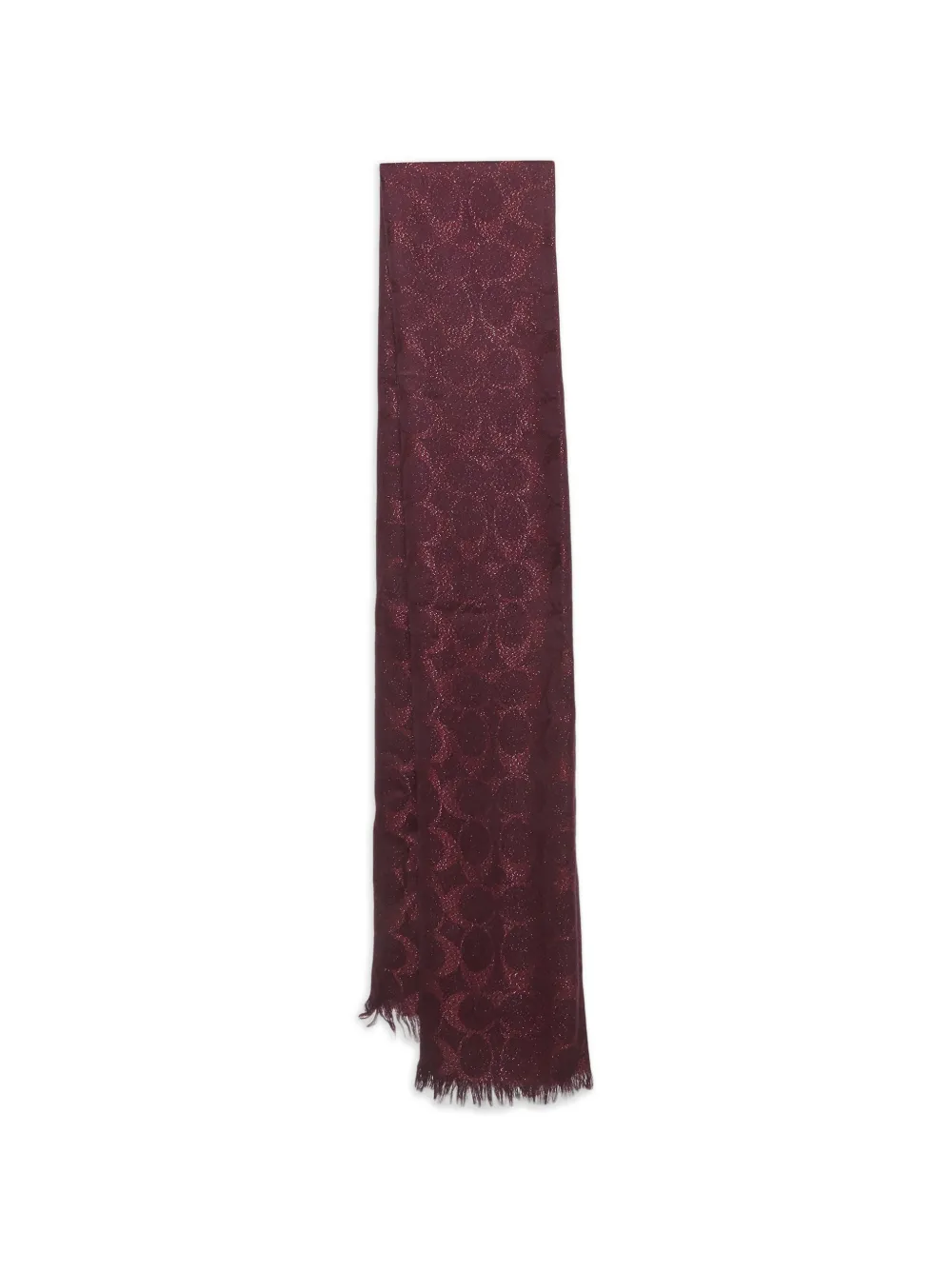 Coach Signature logo-pattern scarf - Viola