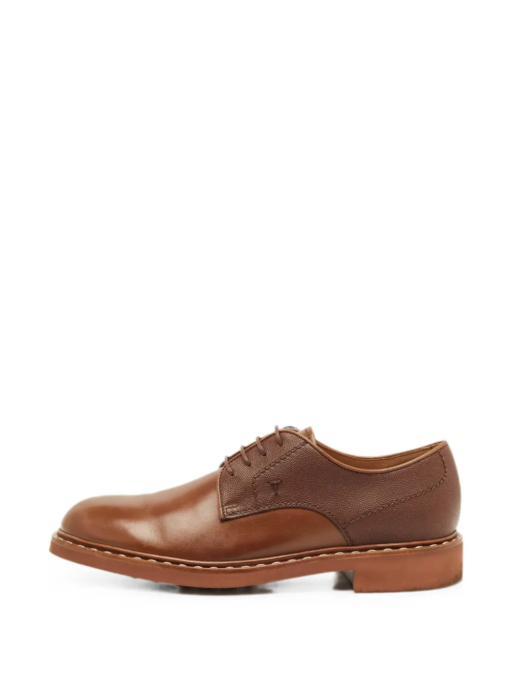 Pre-owned Tod's Vintage Lace-up Leather Oxford Shoes In Brown