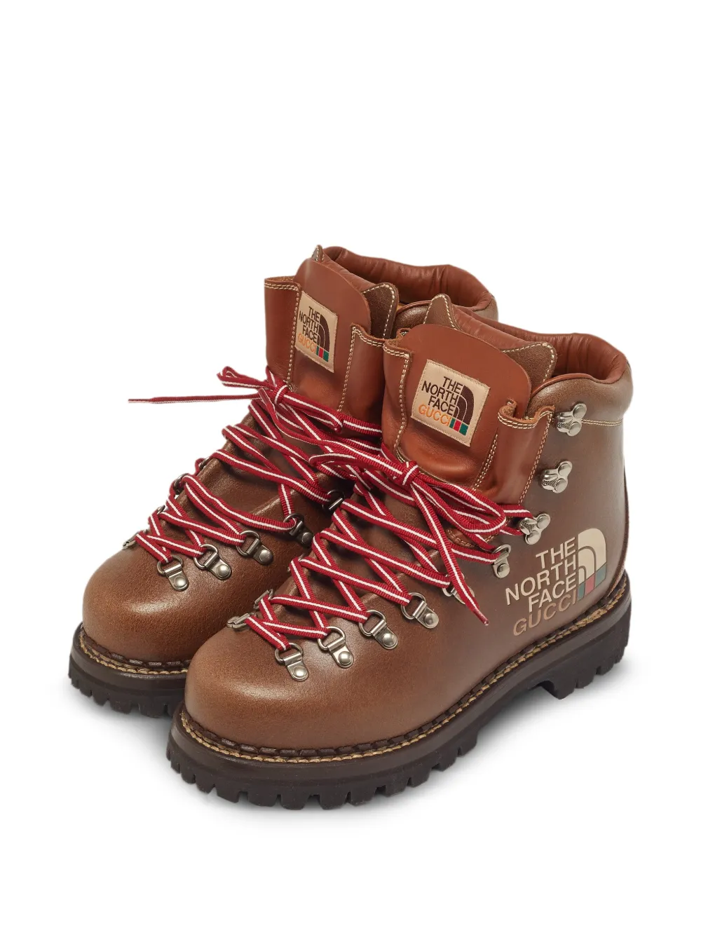 【美品】THE NORTH FACE x GUCCI ハイキングブーツ Gucci Pre-Owned x The North Face Hiking Boots | Brown | FARFETCH