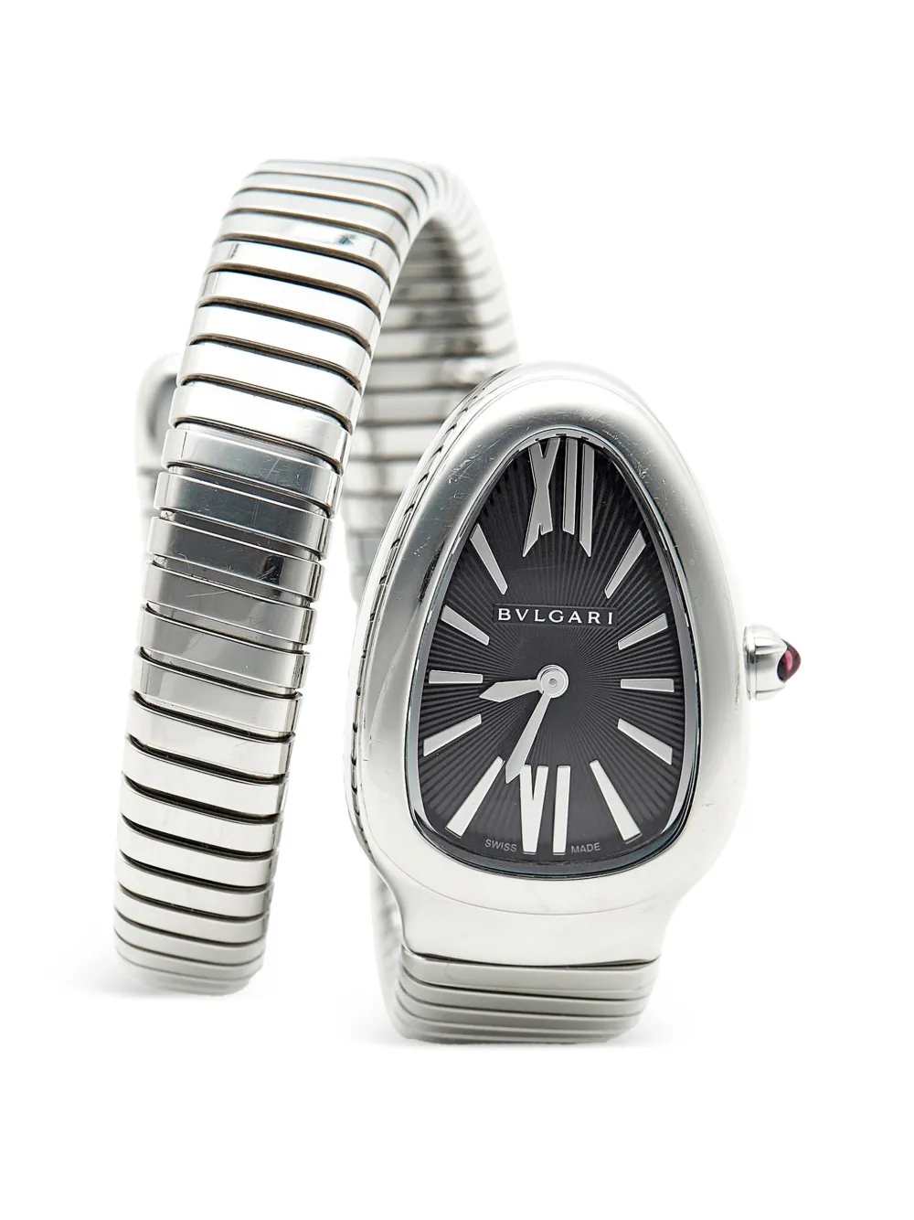 Bvlgari Pre-Owned 2023 Serpenti Tubogas 35mm watch - Nero