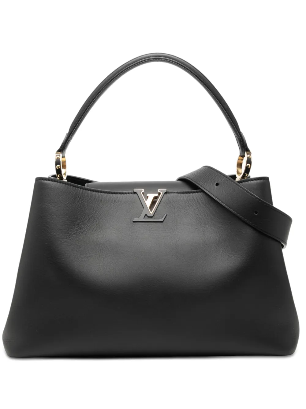 Louis Vuitton Pre-Owned 2021-2026 Smooth Taurillon Capucines Souple GM satchel - Schwarz
