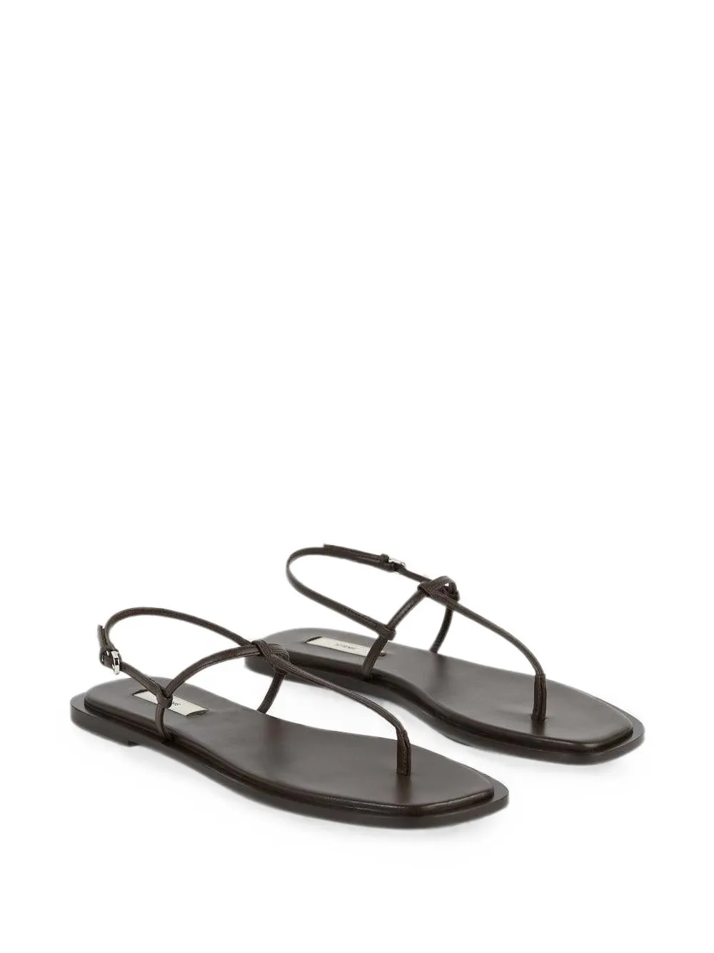 Totême T-strap Sandals In Brown