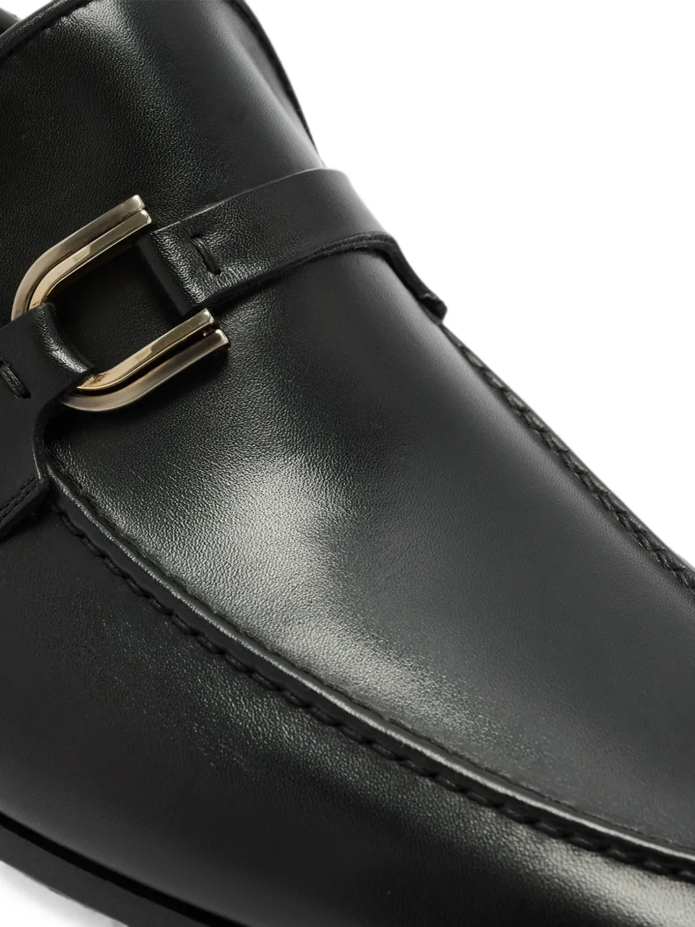 Magnanni buckle-detail leather loafers Zwart