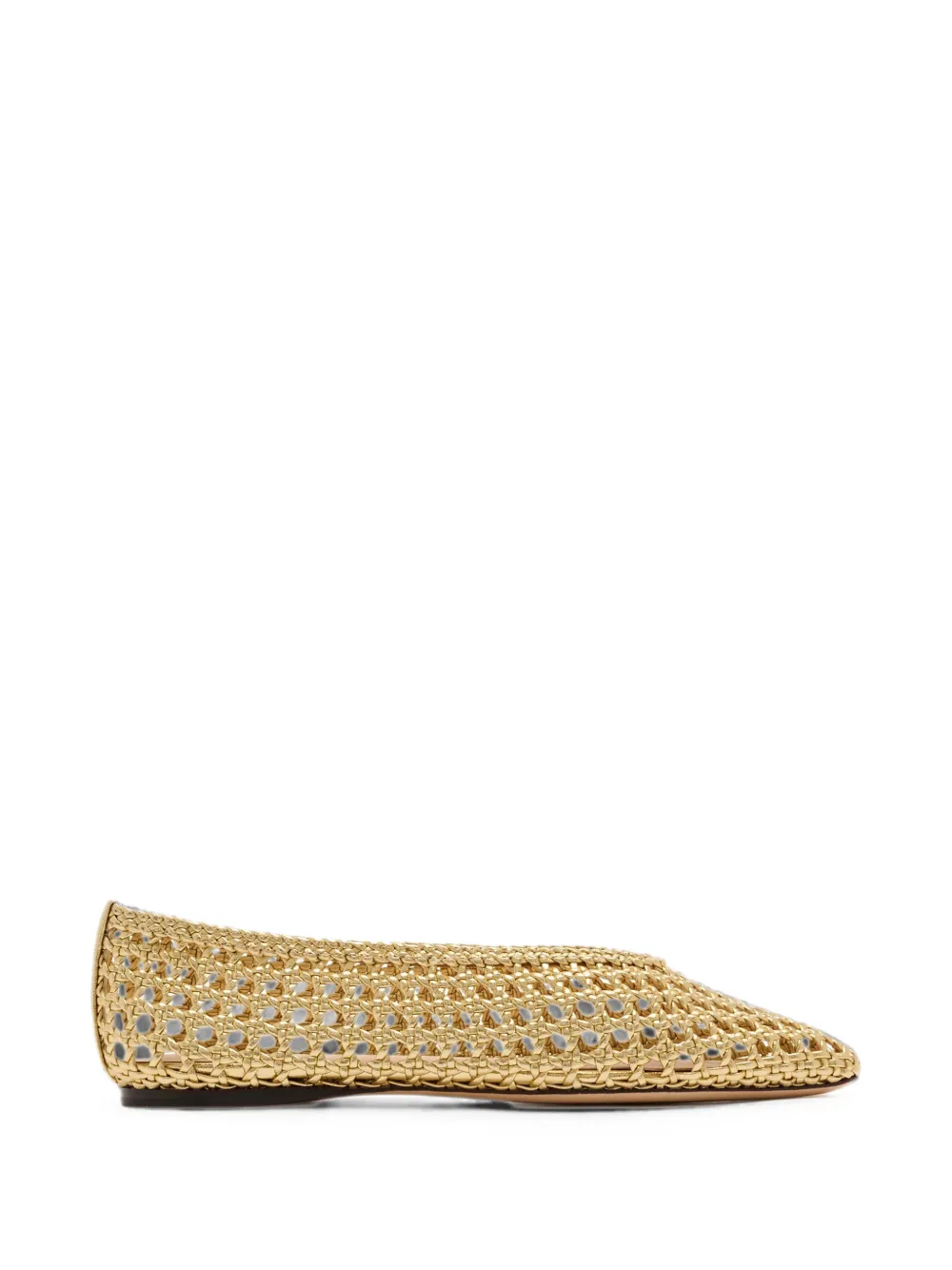 Loeffler Randall Emery gold ballet flats - Oro