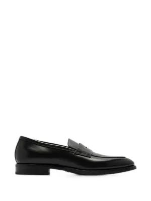 Jil Sander レザーローファー | ブラック | FARFETCH JP