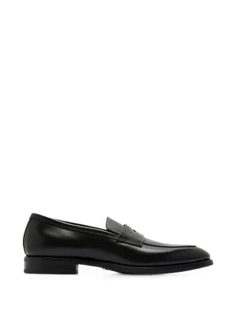 Santoni leather loafers