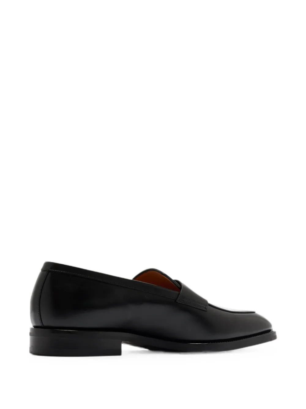 Santoni leather loafers Zwart
