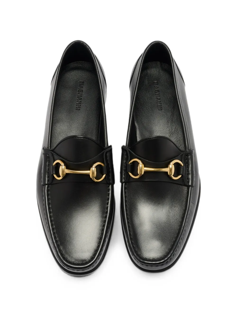 Magnanni Leren loafers Zwart