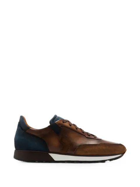 Magnanni panelled leather sneakers