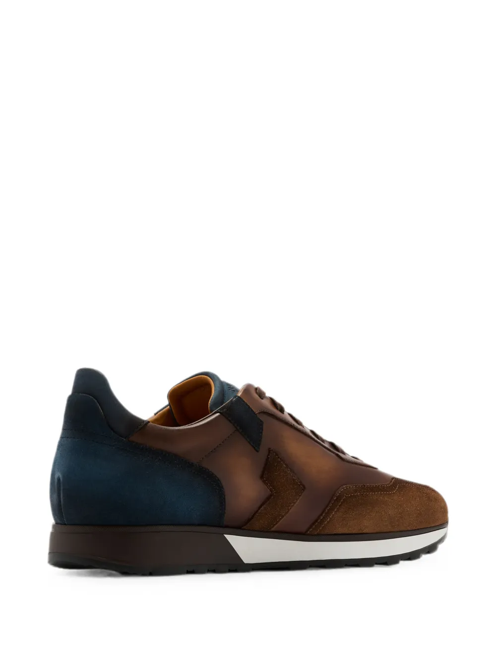 Magnanni panelled leather sneakers Bruin