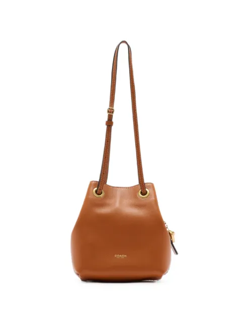 Coach leather bucket bag