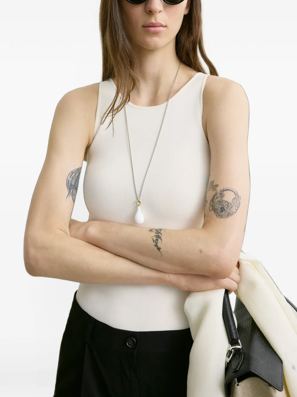 TOTEME Gebreide tanktop Wit