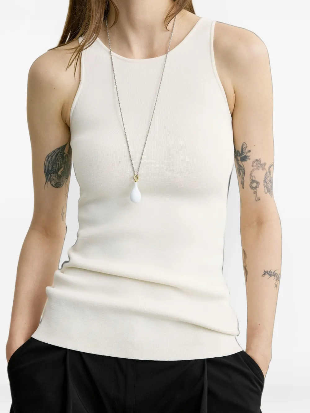 TOTEME Gebreide tanktop Wit