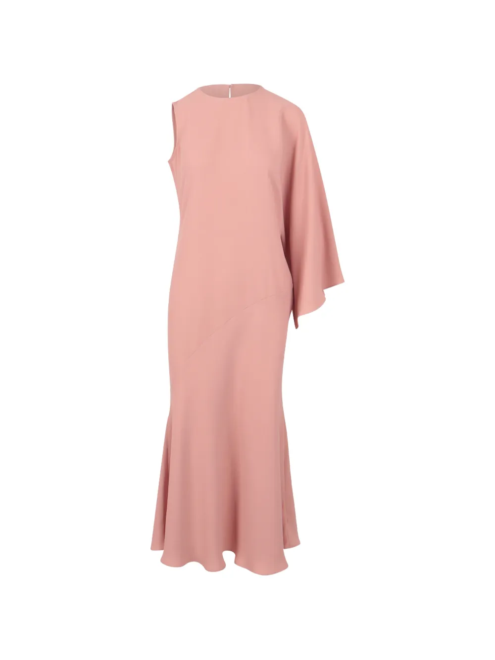 Gianluca Capannolo asymmetric cape-sleeve dress - Rosa