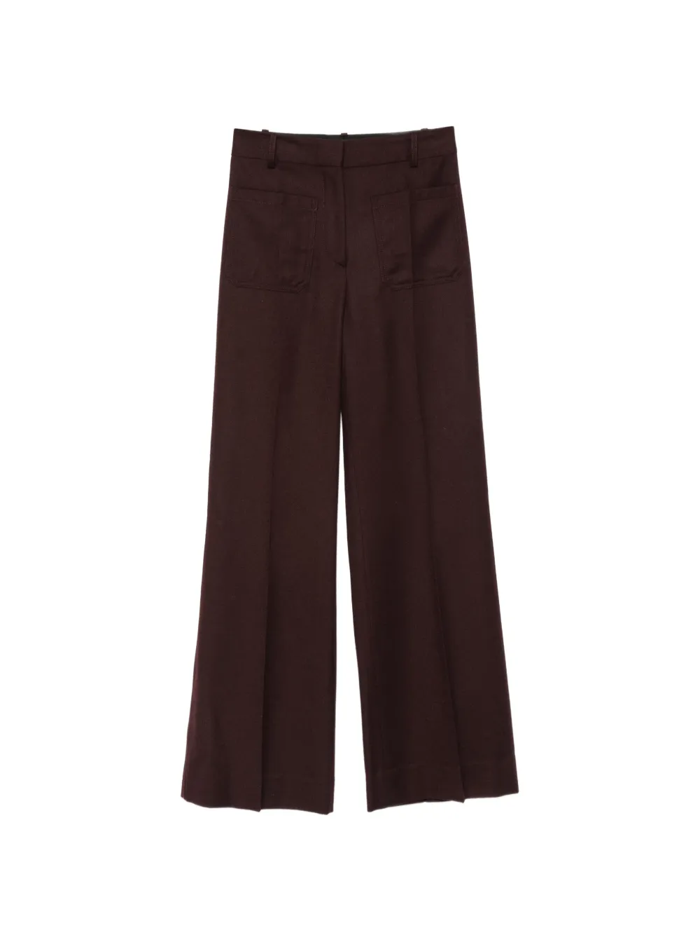 Victoria Beckham Alina wide-leg trousers - Marrone