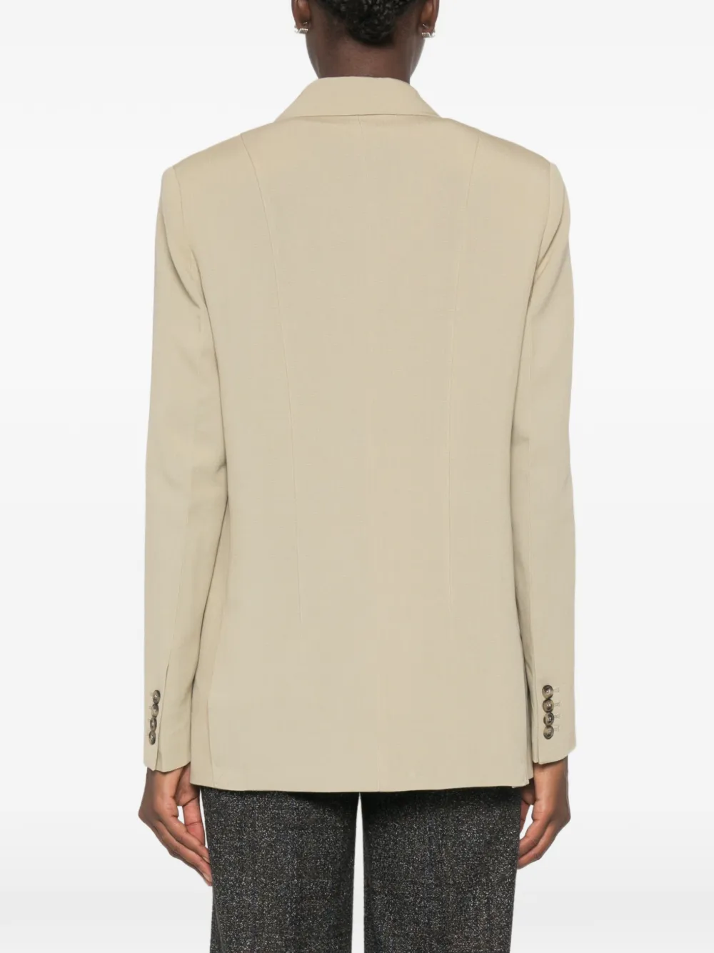 Victoria Beckham Jack met enkele rij knopen Grijs