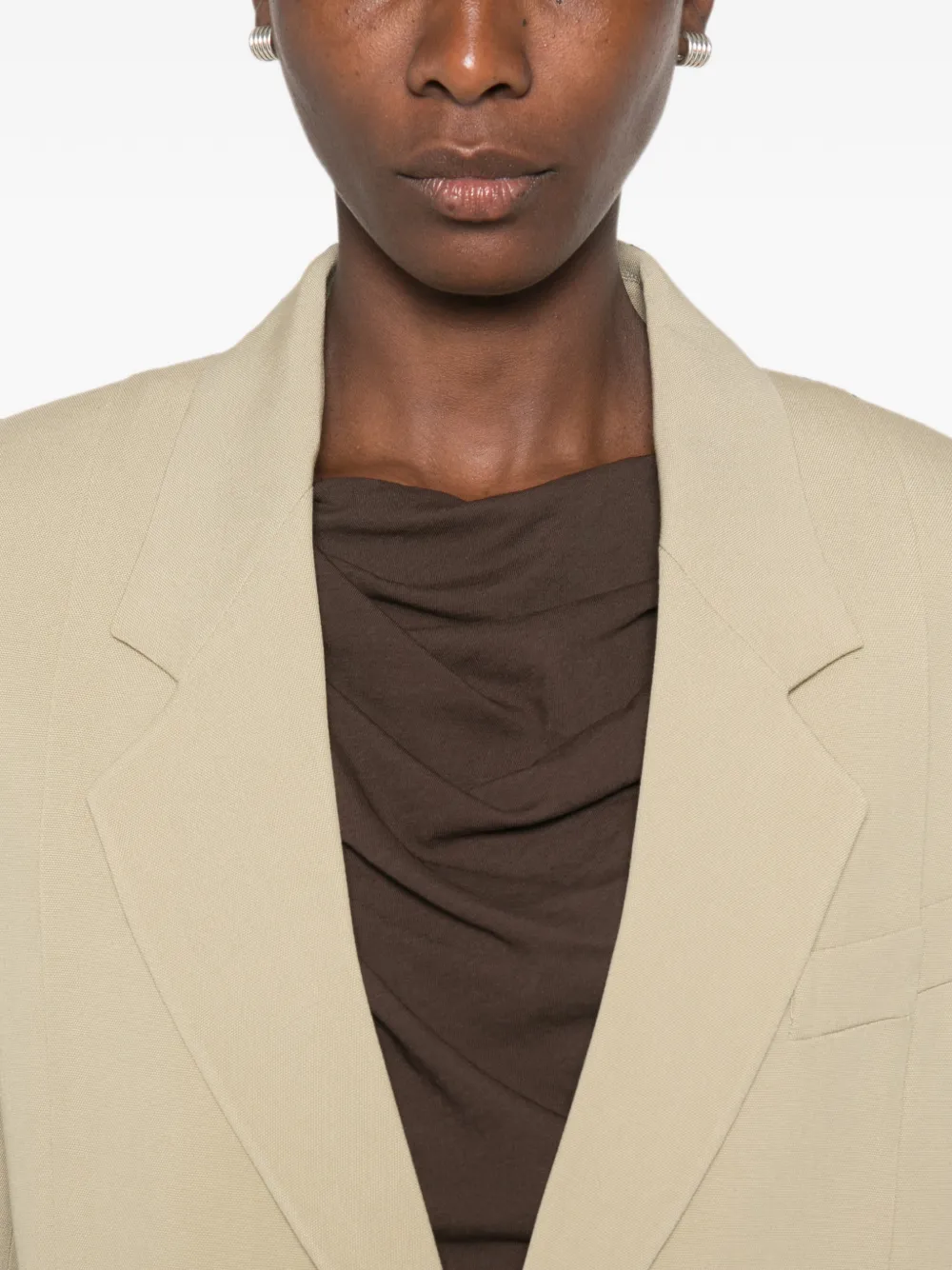 Victoria Beckham Jack met enkele rij knopen Grijs