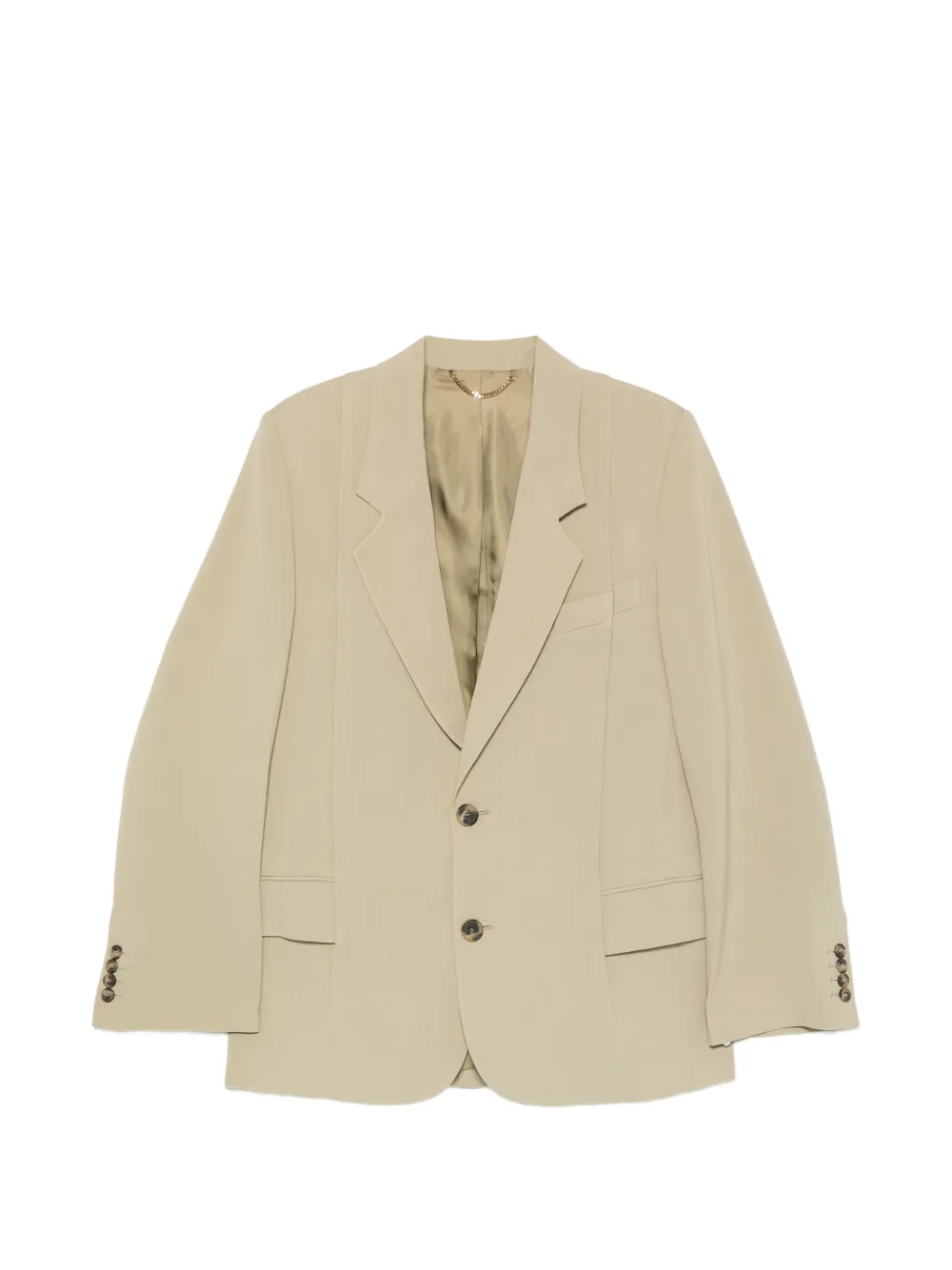 Victoria Beckham notched-lapel single-breasted jacket - Grigio
