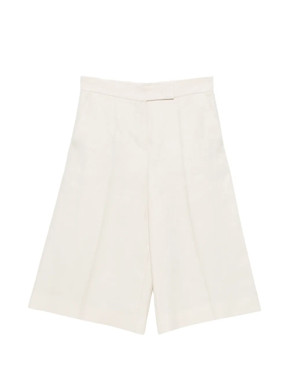 Max Mara Mxmkaki pressed-crease pocket shorts - Neutrals