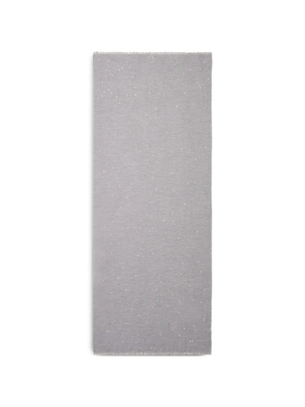 Peserico sequin-embellished frayed scarf - Grigio