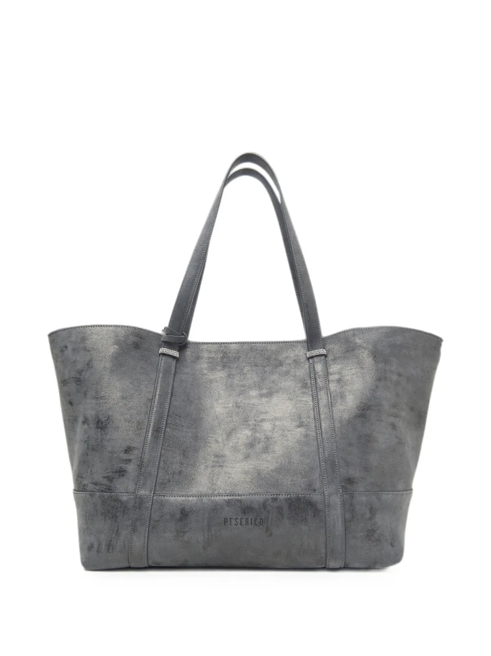 Peserico beaded-trim calf suede tote bag · OS