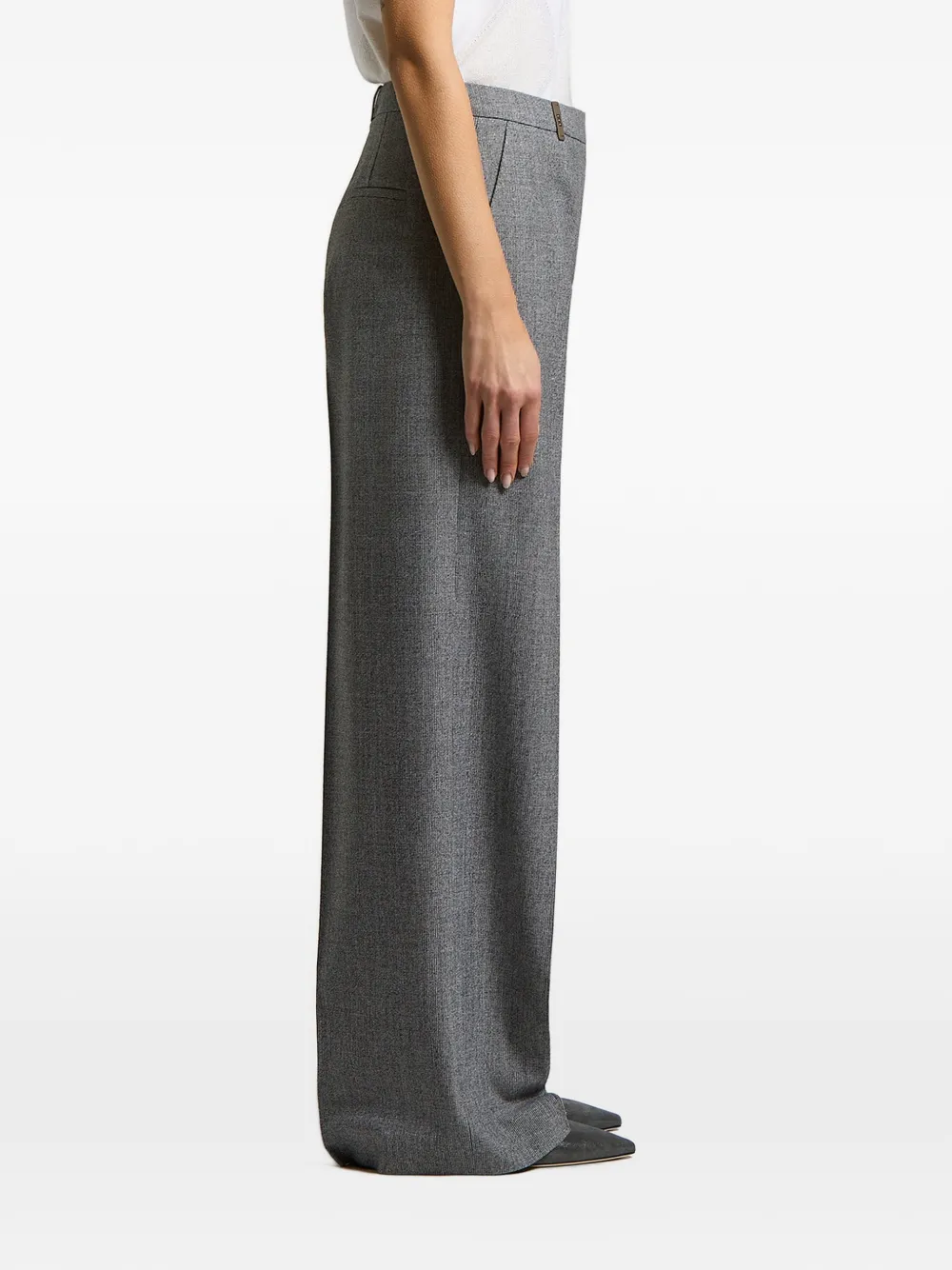 Peserico Geplooide broek Grijs