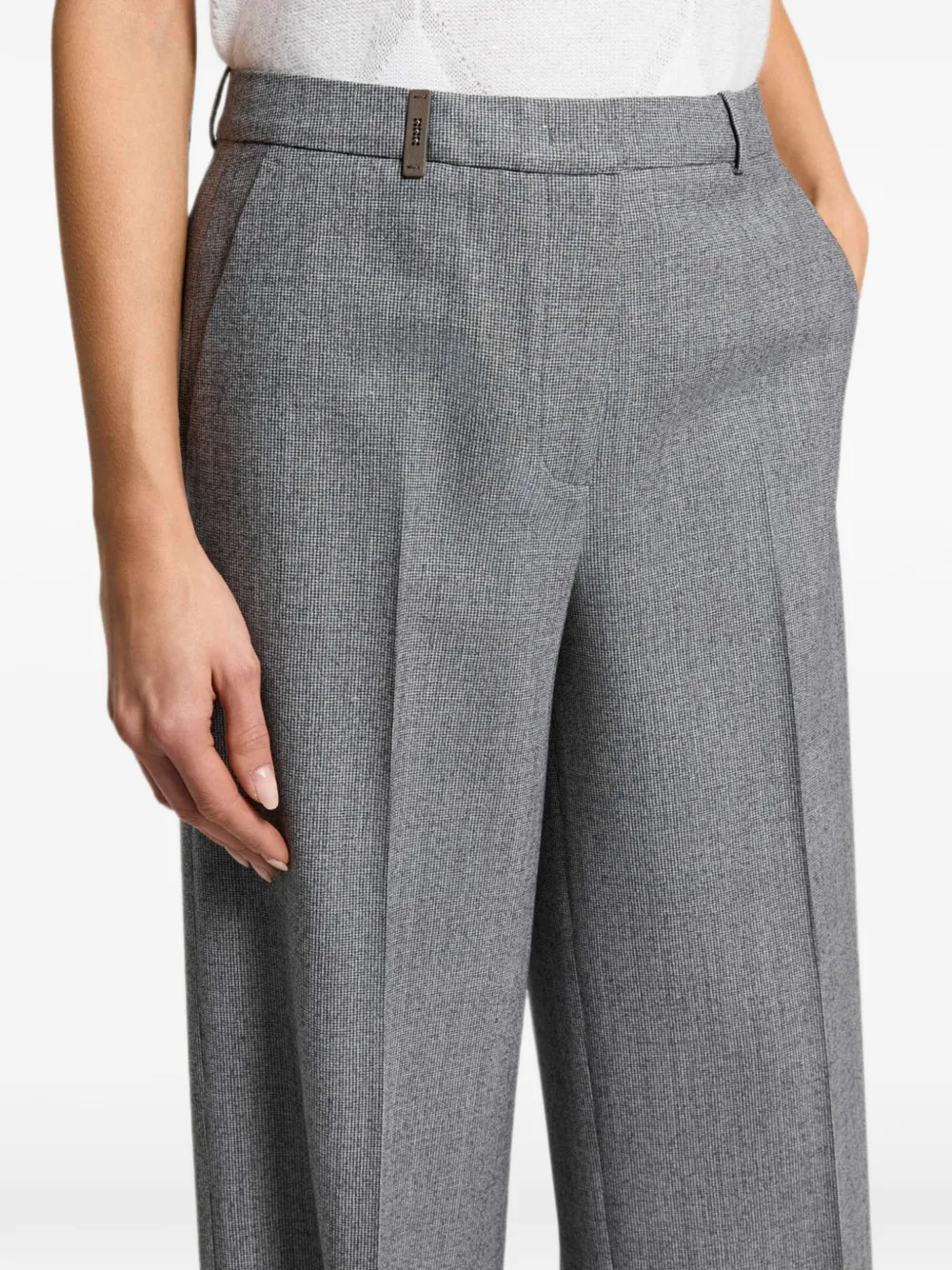 Peserico Geplooide broek Grijs