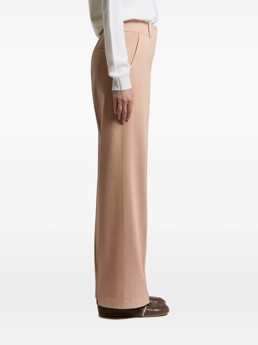 Peserico Pantalon met paspelzak Beige