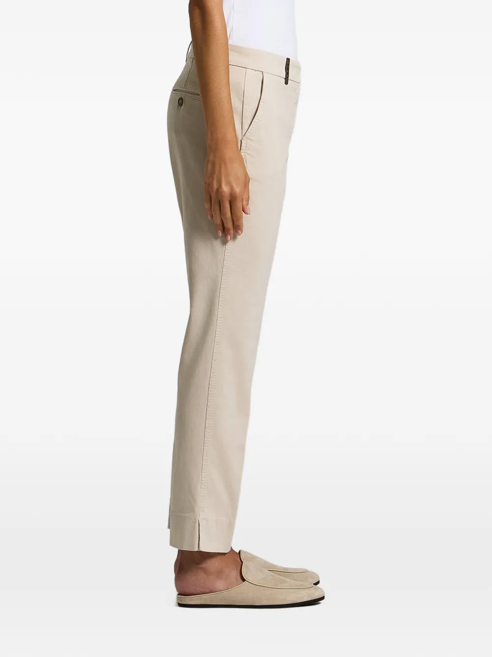 Peserico Pantalon met kralen Beige