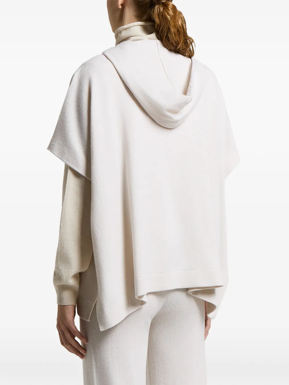Peserico Hoodie met korte mouwen Beige