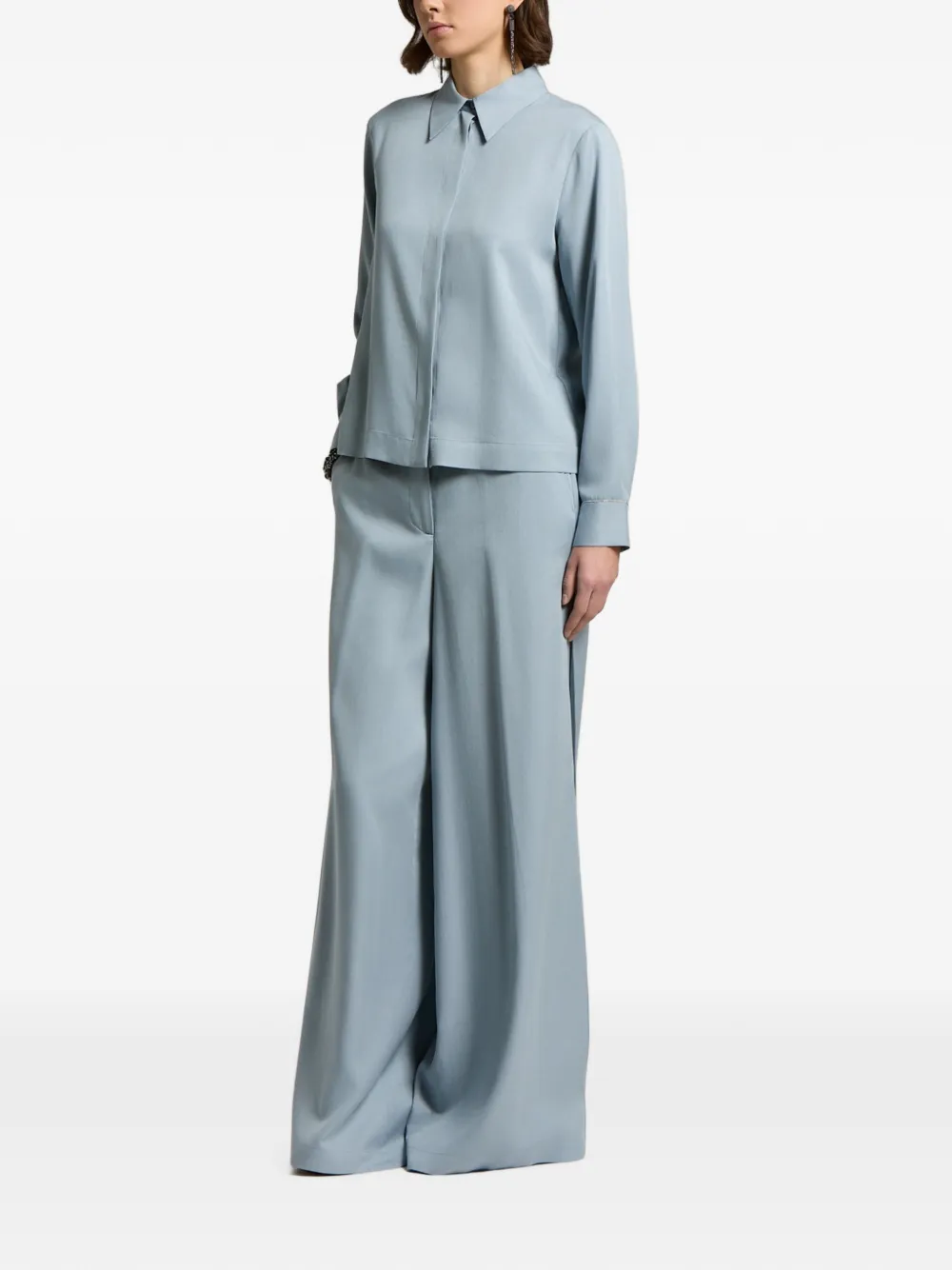 Peserico Overhemd met lange mouwen Blauw