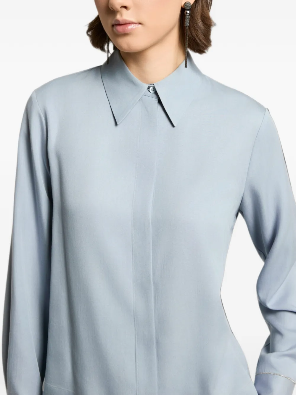 Peserico Overhemd met lange mouwen Blauw
